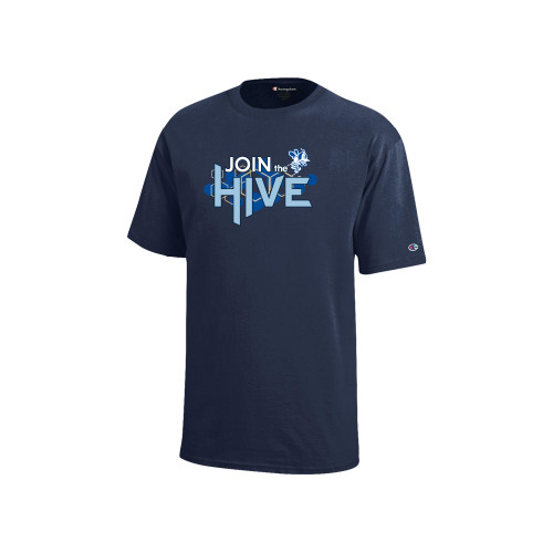  Champion Youth Navy Short Sleeve Tee - St Ambrose - Join the Hive