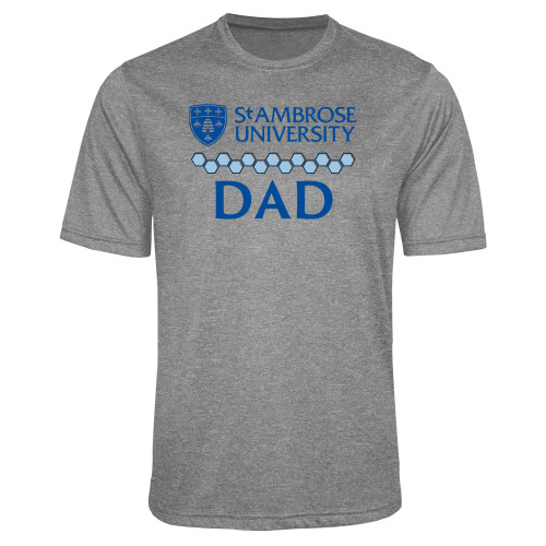  Grey Heather Performance Contender Tee - St Ambrose - Dad