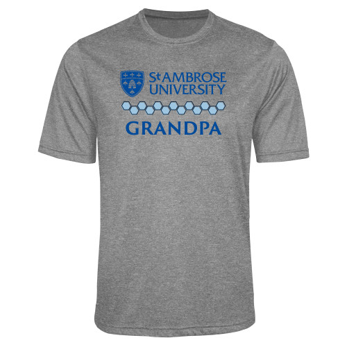  Grey Heather Performance Contender Tee - St Ambrose - Grandpa