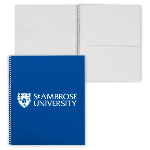 College Spiral Notebook w/Clear Coil - St Ambrose University Logo