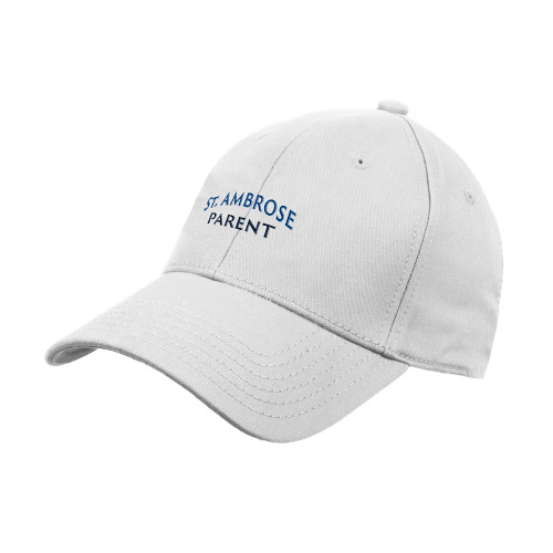  White Structured Adjustable Pro Style Hat - St Ambrose - Parent