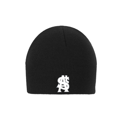 Black Knit Beanie - SAU Baseball Lockup