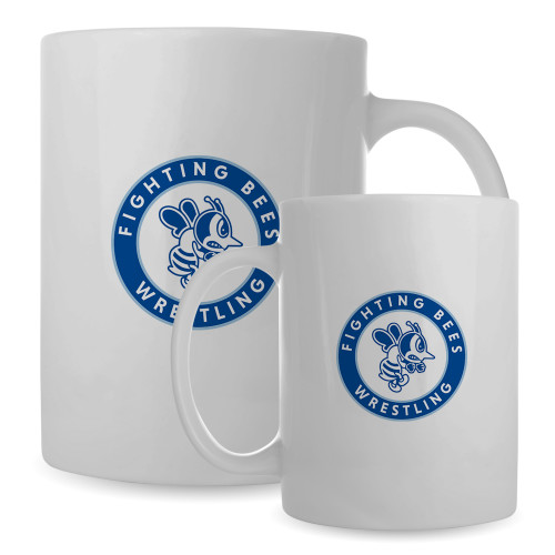  Full Color White Mug 15oz - St Ambrose - Wrestling