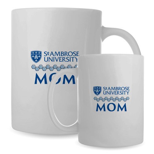  Full Color White Mug 15oz - St Ambrose - Mom
