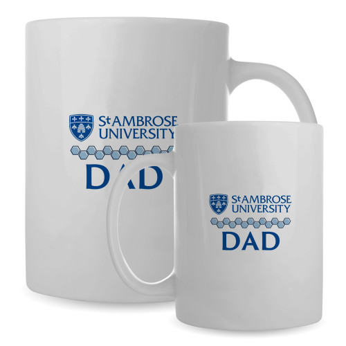  Full Color White Mug 15oz - St Ambrose - Dad