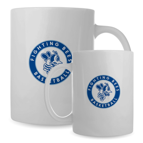  Full Color White Mug 15oz - St Ambrose - Basketball