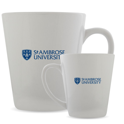  Full Color Latte Mug 12oz - St Ambrose University Logo