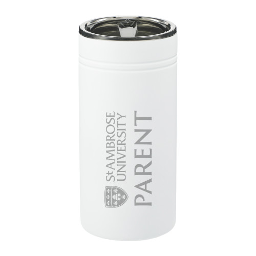  Sherpa Vacuum White Tumbler & Insulator 12oz - St Ambrose - Parent Engraved