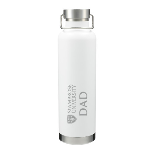  Thor Copper Vacuum Insulated White Bottle 32oz - St Ambrose - Dad Engraved