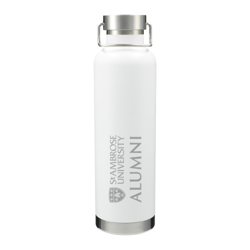 Thor Copper Vacuum Insulated White Bottle 32oz - St Ambrose - Alumni Engraved