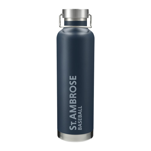  Thor Copper Vacuum Insulated Navy Bottle 32oz - St Ambrose - Baseball Engraved