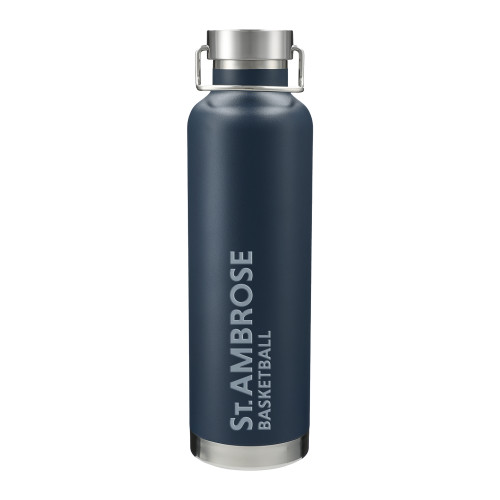  Thor Copper Vacuum Insulated Navy Bottle 32oz - St Ambrose - Basketball Engraved