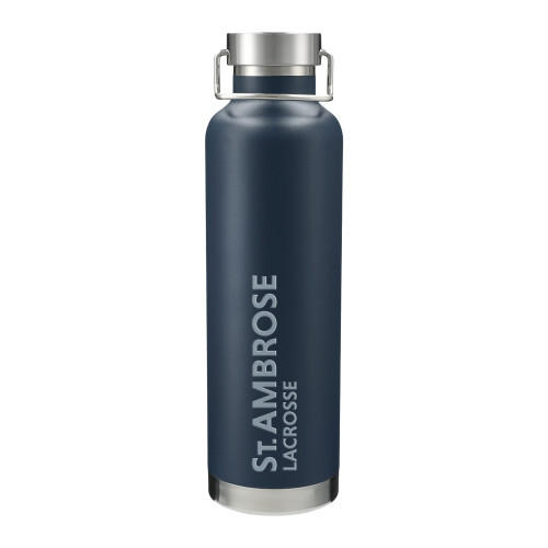  Thor Copper Vacuum Insulated Navy Bottle 32oz - St Ambrose - Lacrosse Engraved