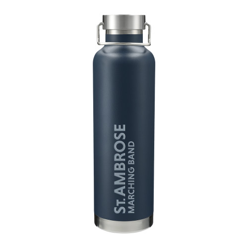  Thor Copper Vacuum Insulated Navy Bottle 32oz - St Ambrose - Marching Band Engraved