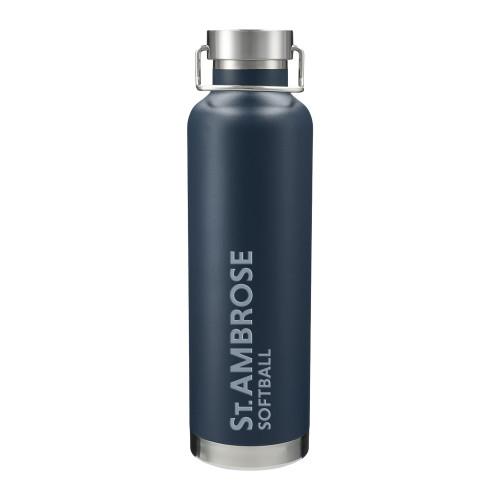  Thor Copper Vacuum Insulated Navy Bottle 32oz - St Ambrose - Softball Engraved