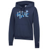 Thumbnail image for  Champion Womens Navy Powerblend Pullover Hood