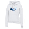 Thumbnail image for  Champion Womens White Powerblend Pullover Hood