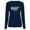 Thumbnail image for  Womens Navy Long Sleeve V Neck Tee 