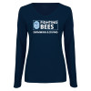 Thumbnail image for  Womens Navy Long Sleeve V Neck Tee 