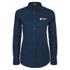 Thumbnail image for  Womens Navy Twill Button Down Long Sleeve 