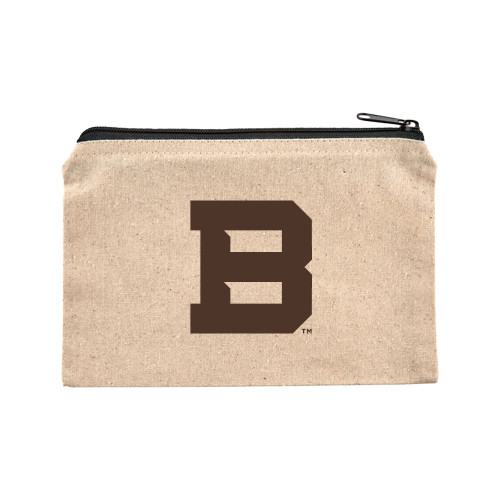  8oz. Natural Cotton Travel Pouch - St Bonaventure Secondary Mascot Mark