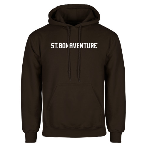  Brown Fleece Hoodie - St Bonaventure Collegiate Text