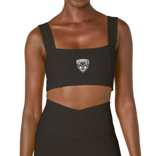 Beyond Yoga Womens Darkest Night Spacedye Squared Bra  - St Bonaventure Primary Mascot