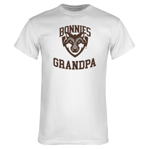  White T Shirt - St Bonaventure Grandpa