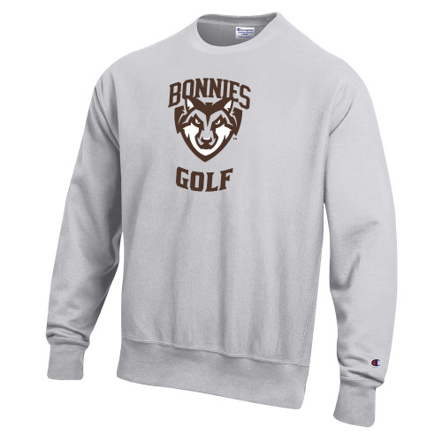  Champion Reverse Weave Sliver Grey Crew - St Bonaventure Golf
