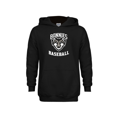  Youth Black Fleece Hoodie - St Bonaventure Baseball