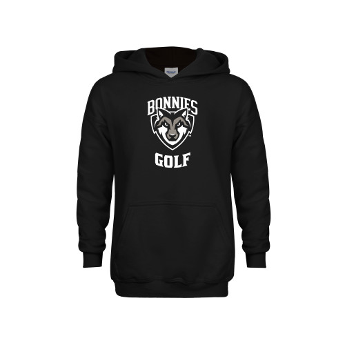  Youth Black Fleece Hoodie - St Bonaventure Golf