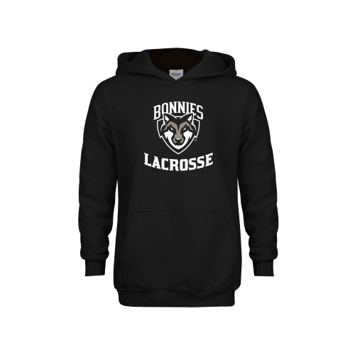  Youth Black Fleece Hoodie - St Bonaventure Lacrosse