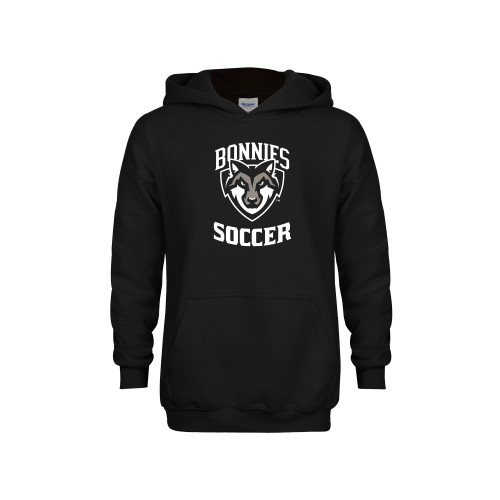  Youth Black Fleece Hoodie - St Bonaventure Soccer