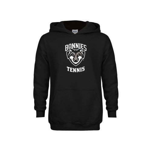  Youth Black Fleece Hoodie - St Bonaventure Tennis