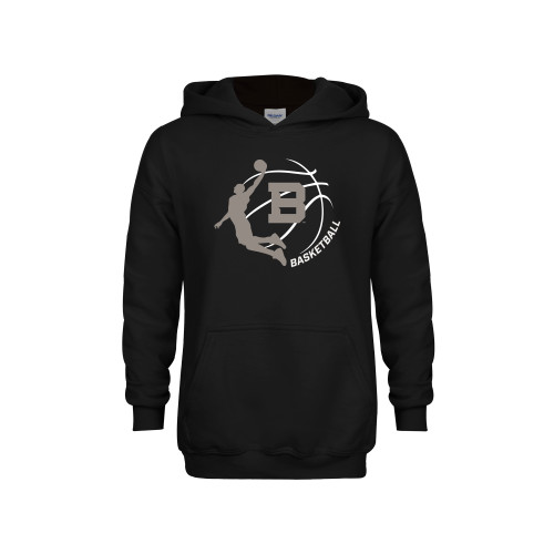  Youth Black Fleece Hoodie - St Bonaventure Basketball Design