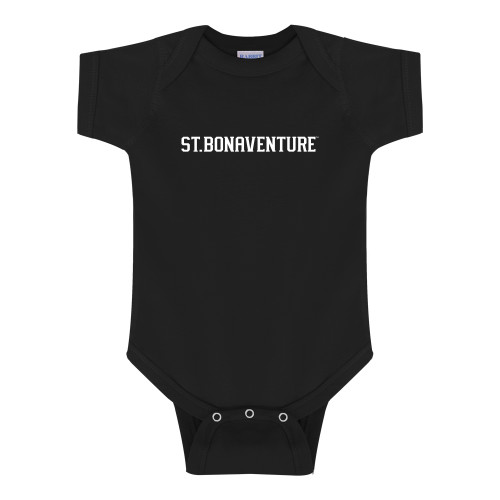  Black Infant Onesie - St Bonaventure Collegiate Text