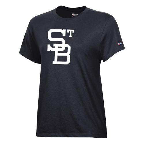  Champion Womens Black Core Short Sleeve Tee - St Bonaventure Dice