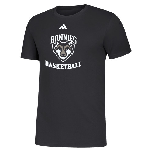  Adidas Black Fresh Tee - St Bonaventure Basketball - Adidas