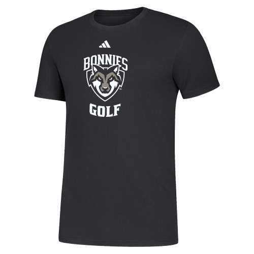  Adidas Black Fresh Tee - St Bonaventure Golf - Adidas