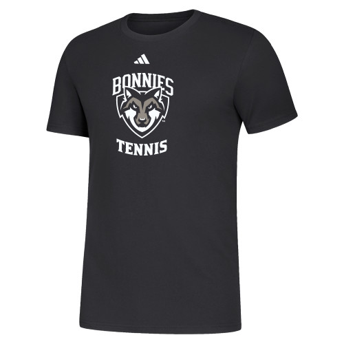  Adidas Black Fresh Tee - St Bonaventure Tennis - Adidas