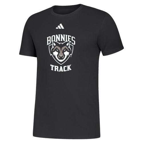  Adidas Black Fresh Tee - St Bonaventure Track - Adidas
