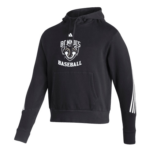  Adidas Black Pullover Hood - St Bonaventure Baseball - Adidas