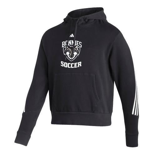  Adidas Black Pullover Hood - St Bonaventure Soccer - Adidas