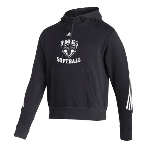  Adidas Black Pullover Hood - St Bonaventure Softball - Adidas
