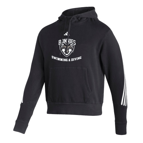  Adidas Black Pullover Hood - St Bonaventure Swim and Diving - Adidas