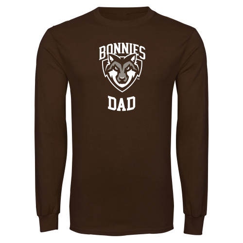  Brown Long Sleeve T Shirt - St Bonaventure Dad