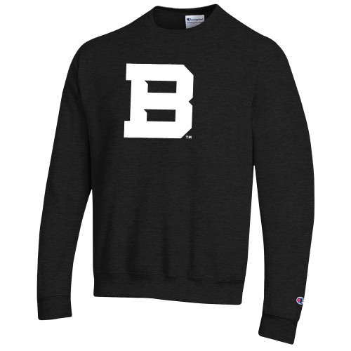  Champion Black Fleece Crew - St Bonaventure Secondary Mascot Mark