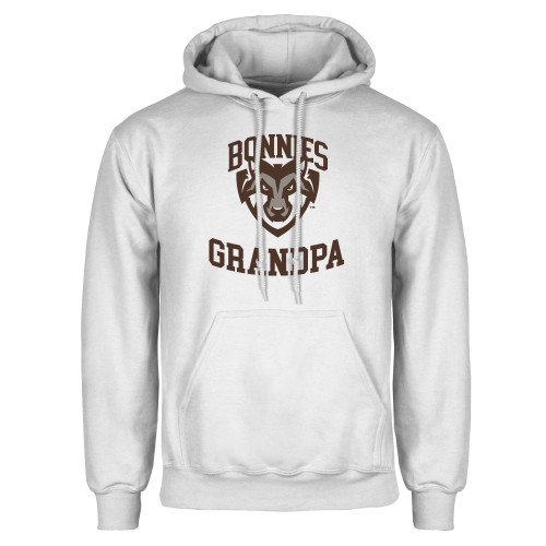  White Fleece Hoodie - St Bonaventure Grandpa