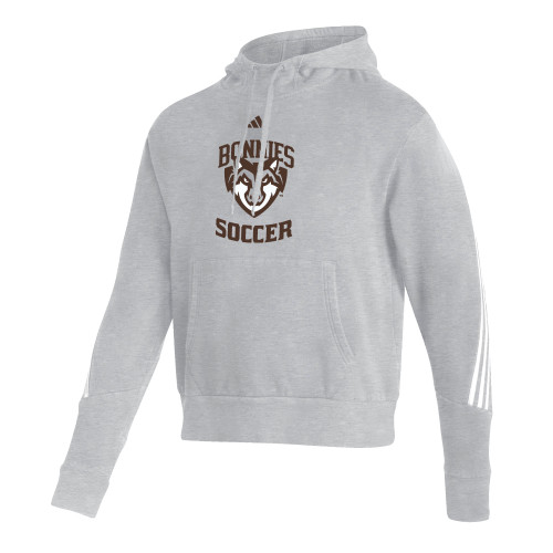  Adidas Medium Grey Heather Pullover Hood - St Bonaventure Soccer - Adidas