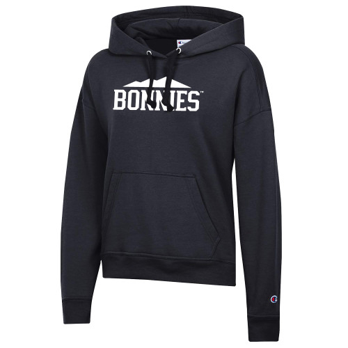  Champion Womens Black Powerblend Pullover Hood - St Bonaventure Bonnies Rolling Hills